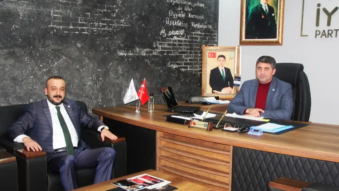 İYİ Parti Malatya Mv. A. Adayı Gökhan Şahin'den Yeşilyurt İlçe Teşkilatına Ziyaret