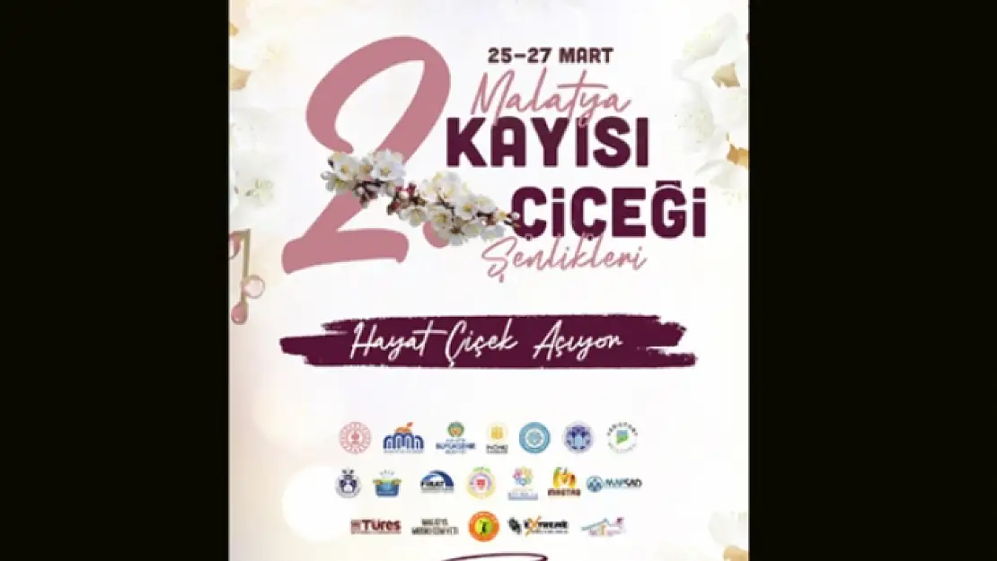 Kayısı Çiçeği Şenlikleri 25-27 Mart'ta