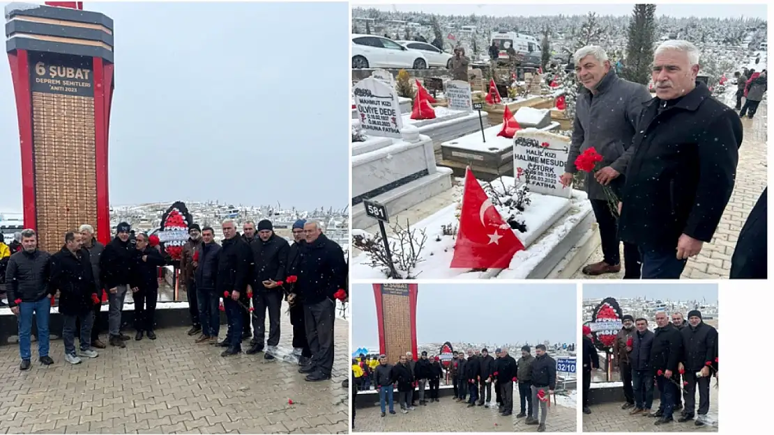 Küçük Sanayi Sitesi Esnaflarından 6 Şubat Şehitlerine Anma Etkinliği