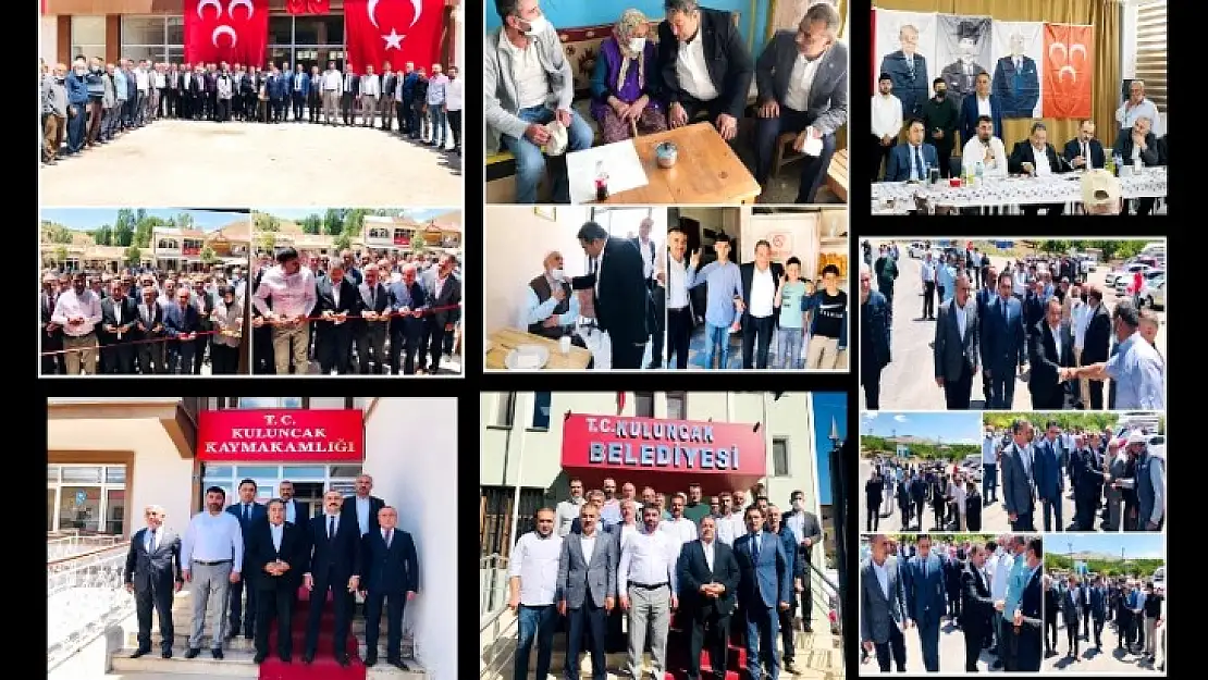 Kuluncak İlçesinde MHP Heyetine Coşkulu Karşılama