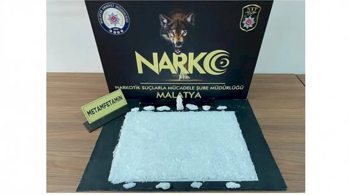 Malatya'da 1 kilo 20 gram Metamfetamin maddesi ele geçirildi