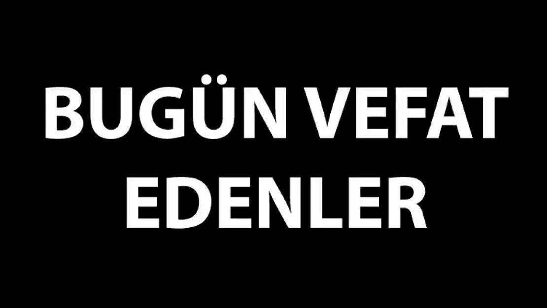 Malatya'da Bugün 13 Kişi Vefat Etti