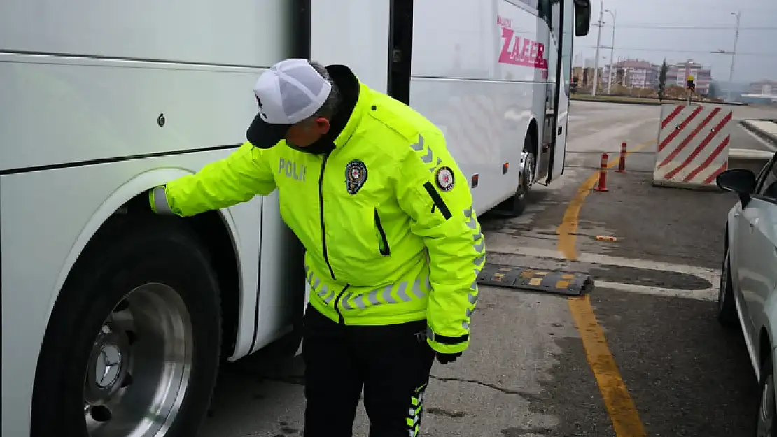 Malatya'da Kış Lastiği Denetimi