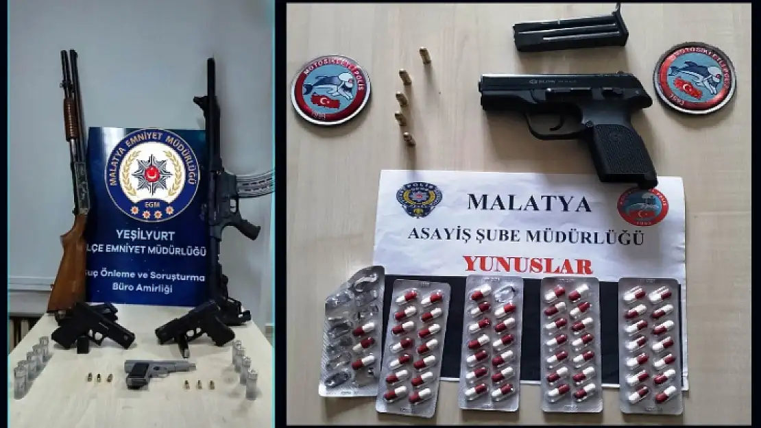 Malatya'da Yasadışı Silah Satıcılarına Polisten Operasyon