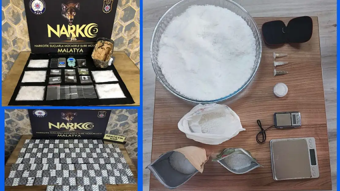 Malatya Emniyetinden Uyuşturucu Tacirlerine Şafak Operasyonu