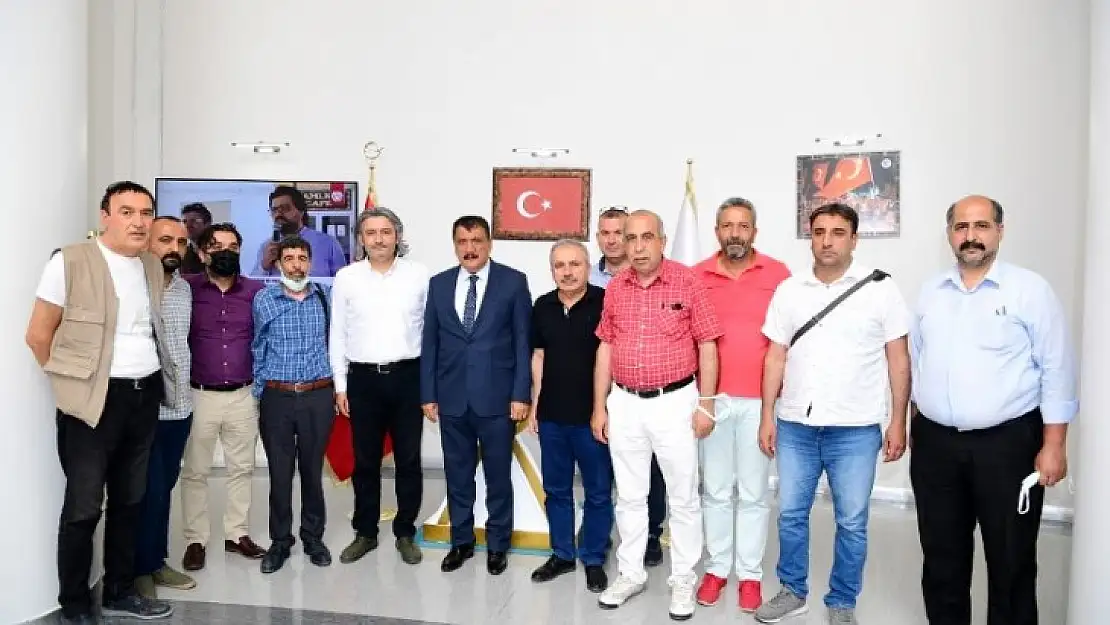Malatya Gazeteciler Cemiyetinden Başkan Gürkan'a Ziyaret