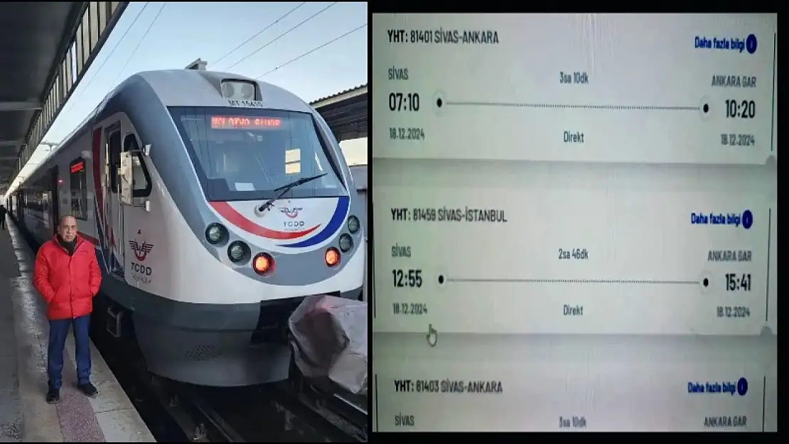 Malatya İle Sivas Tren Seferlerinde Yeni Dönem