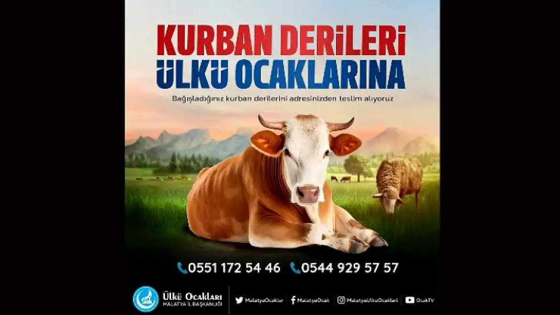 Malatya Ülkü Ocaklarından' Sevabı Ocağınıza, Derisi Ocağımıza' Kampanyası