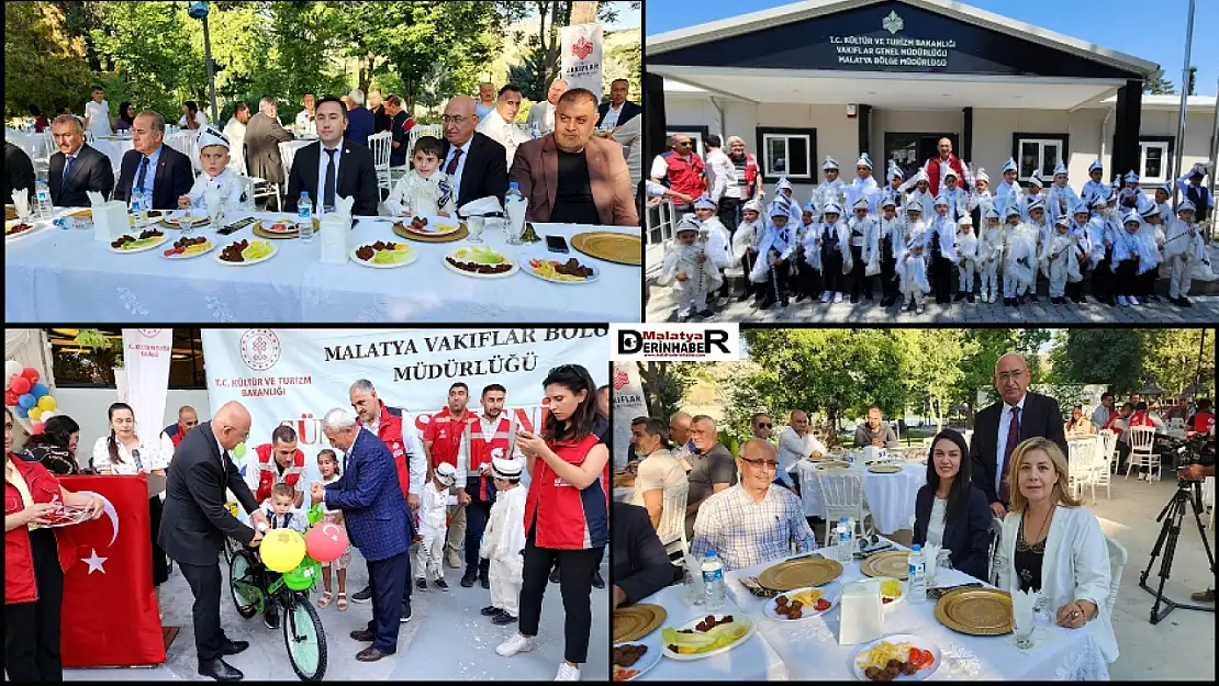 Malatya Vakıflar Bölge Müdürlüğünden Sünnet Şöleni