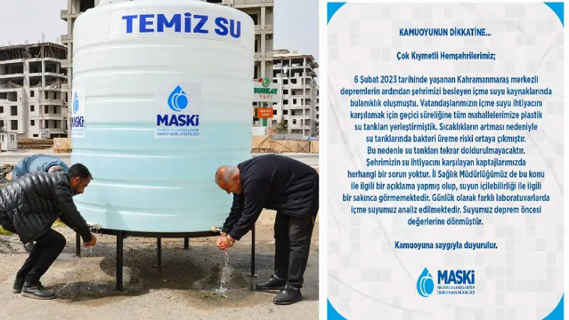 MASKİ, Bakteri Riskine Karşı Su Tanklarını Kaldırıyor