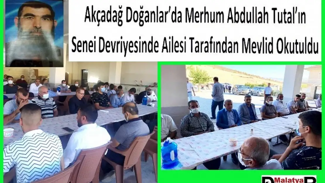 Merhum Abdullah Tutal'ın Senei Devriyesinde Mevlidi Şerif Okutuldu