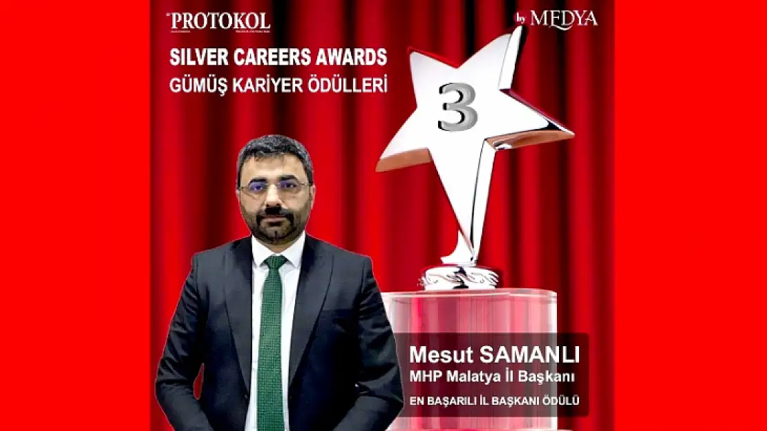 MHP Malatya İl Bşk. Mesut Samanlı Türkiye'nin En Başarılı İl Başkanı Seçildi