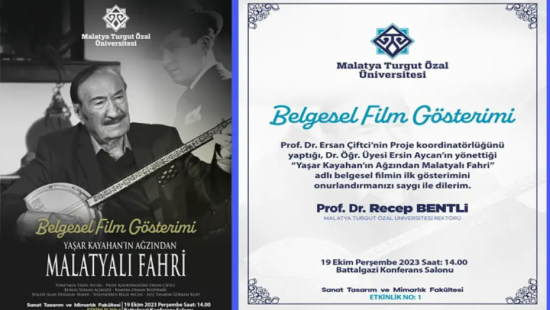 MTÜ'den Fahri Kayahan Anısına Belgesel Film Gösterimi