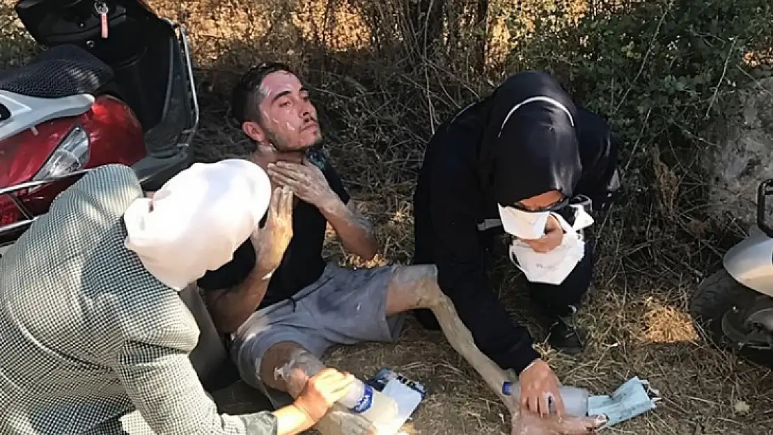 Muğla'da Yangından Vücudu Yanan Gence ilk Müdahale Malatya Milletvekili Çalık'tan
