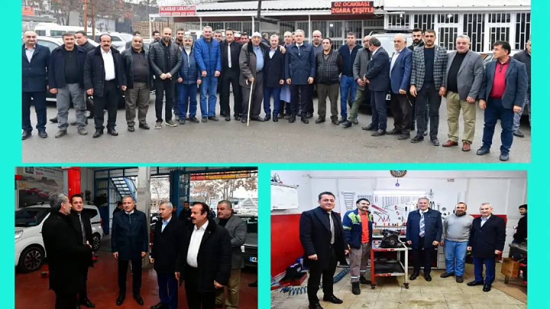 Mv. Çakır İle Belediye Başkanı Çınar, Sanayi Esnafının Taleplerini Dinledi