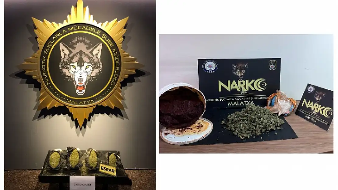 Narkotik Şube Malatya'da Uyuşturucuya Geçit Vermiyor