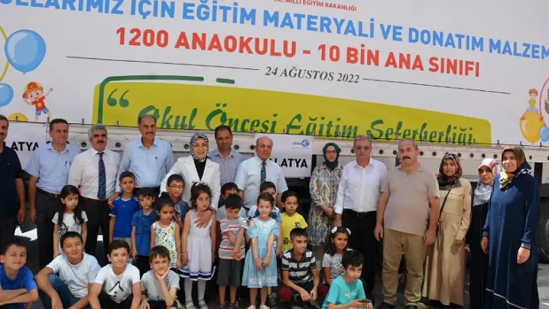 Okul Öncesi Eğitim Seferberliği  Malzeme Tırları Malatya'da