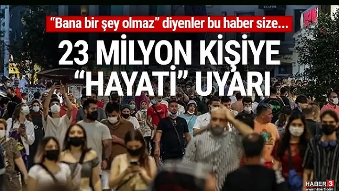 Prof. Akhan'dan aşı Olmayan 23 Milyon Kişiye Kritik Uyarı
