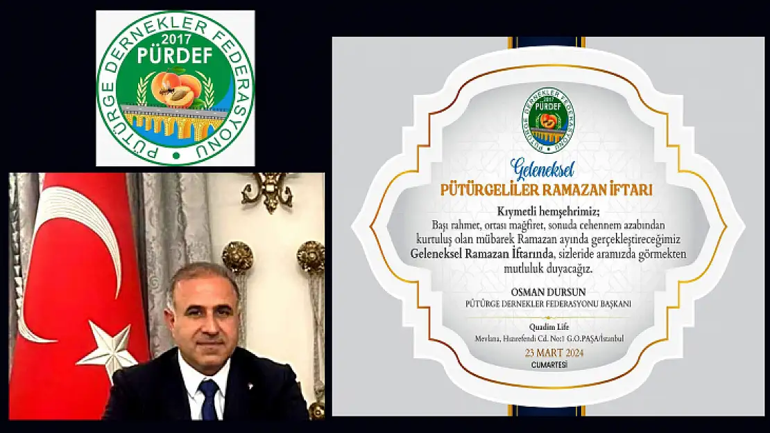 PÜRDEF'ten Geleneksel Pütürgeliler Ramazan İftarı