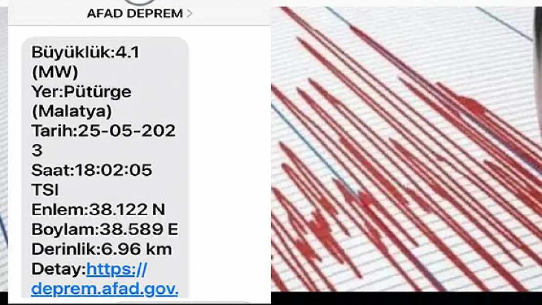 Pütürge'de 4,1 Deprem Korkuttu