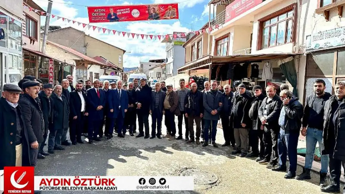 Pütürge'de Başkan Adayı Aydın Öztük'e Destekler Çığ Gibi Yükseliyor