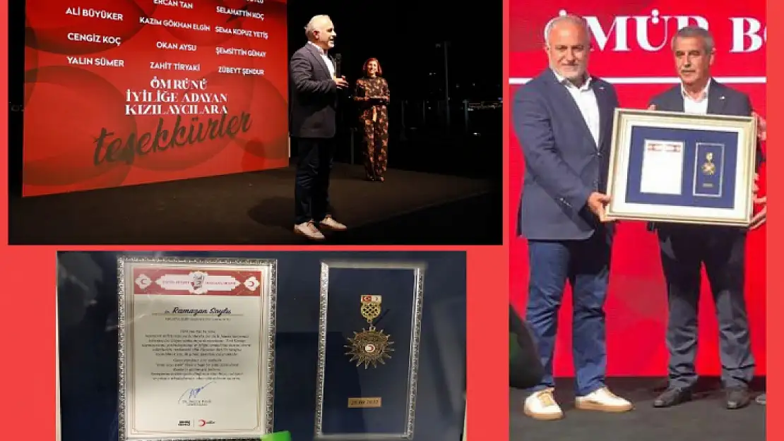 Ramazan Soylu'ya Türk Kızılay'ından Onur Madalyası