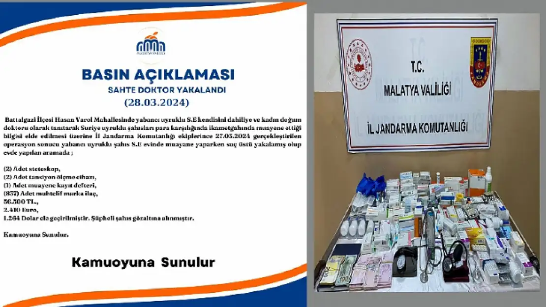 Sahte Doktor Suçüstü Yakalandı