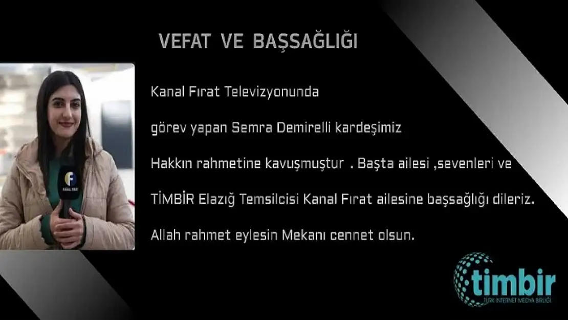 TİMBİR Genel Başkanı Dr. Süleyman Basa'dan Semra Demirelli İçin Taziye Mesajı