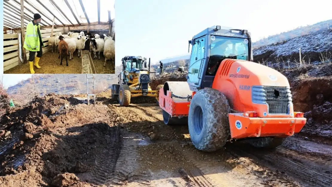 Üreticinin Yol Sorununu Başkan Güder Çözdü