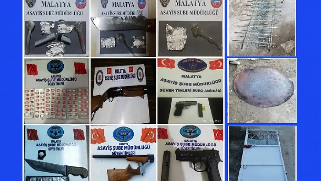 Uyuşturucu, Silah ve Aranan 28 Şahıs Yakalandı