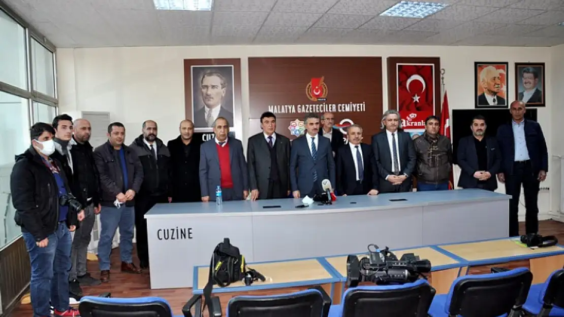 Vali Baruş'tan Gazeteciler Cemiyetine Ziyaret