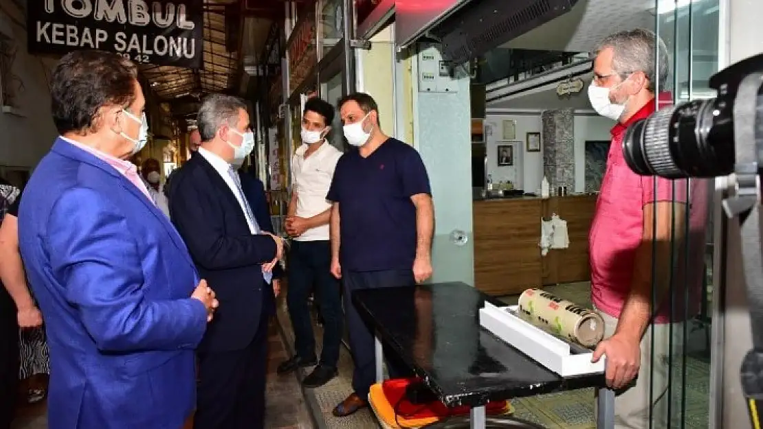 Vali Baruş ve Keskin'den Esnaf Ziyareti