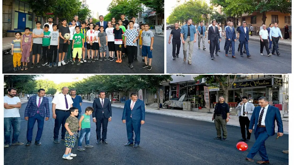 Vali Şahin ve Başkan Gürkan İpek Caddesi'nde incelemelerde bulundu