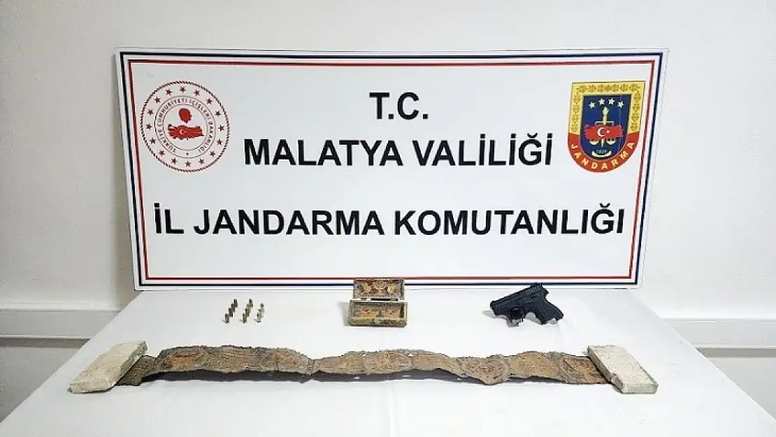 Yazıhan'da Jandarma'dan Tarihi Eser Operasyonu