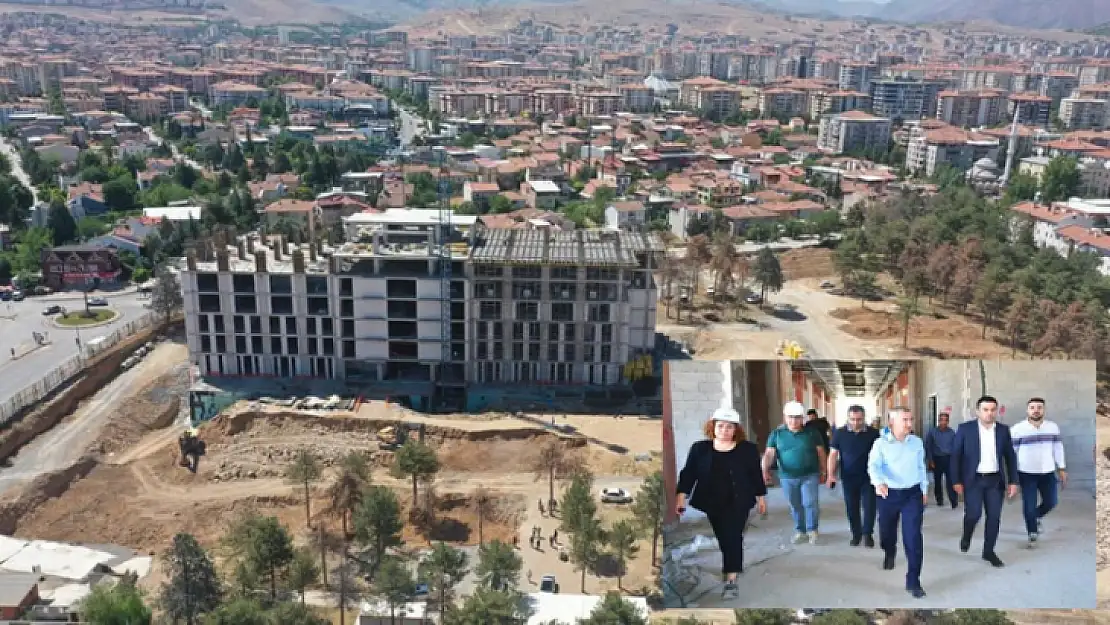 Yeni Hizmet Binası ve Yeşilyurt Millet Bahçesinin İnşaatı Tüm Hızıyla Sürüyor
