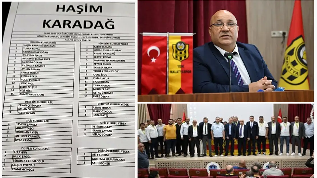 Yeni Malatyaspor'da Efsane Başkan Haşim Karadağ Dönemi Başladı
