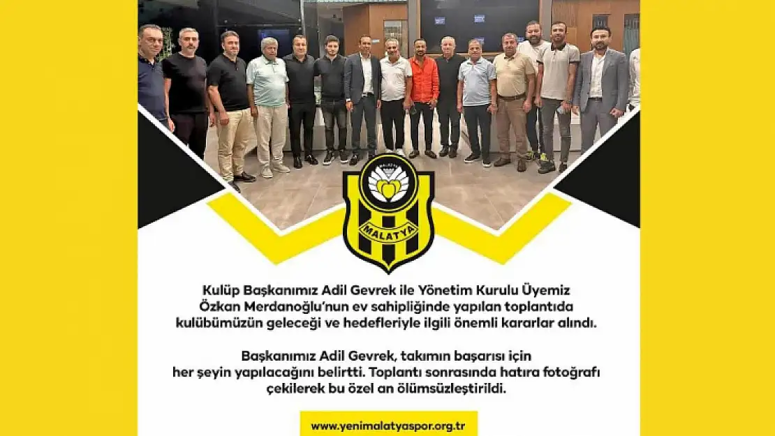 Yeni Malatyaspor Gelir Getirici Projeler Üzerinde Çalışıyor