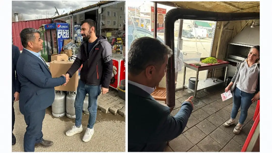 Yeniden Refah Partisi Doğanşehir Adayı Çakmak Esnaflarla Buluştu