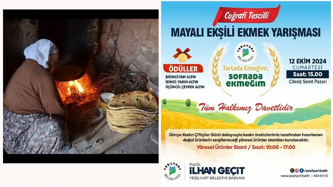 Yeşilyurt Belediyesinden' Mayalı Ekşili Ekmek Yarışması'