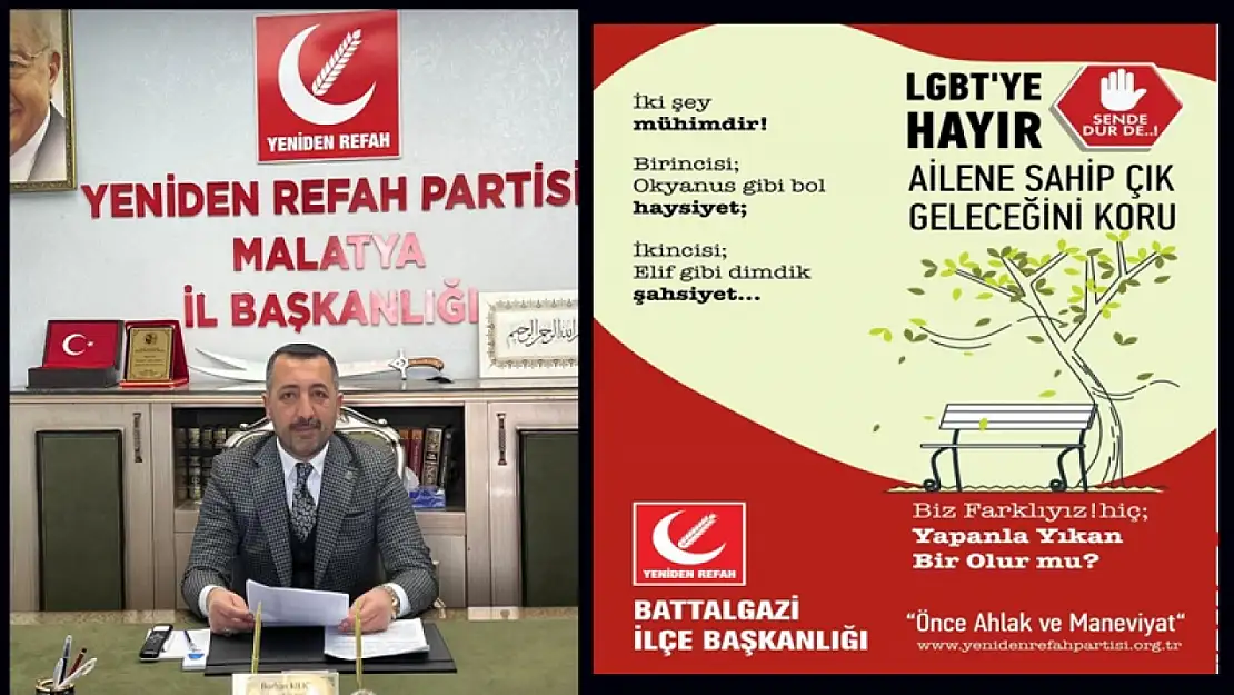 YRP İl Bşk. Kılıç: LGBT Yapılanmasıyla Mücadelemizi Sürdüreceğiz!