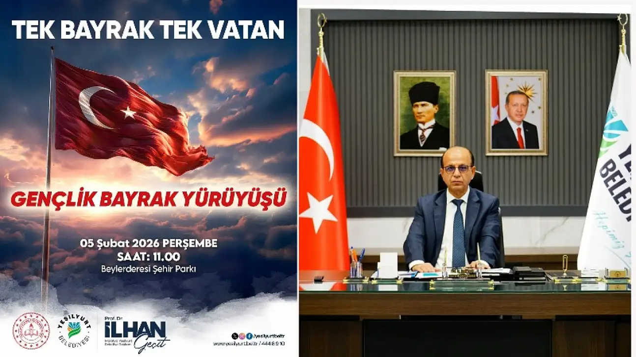 Yeşilyurt Belediyesinden 5 Şubat'ta Gençlik Bayrak Yürüyüşü