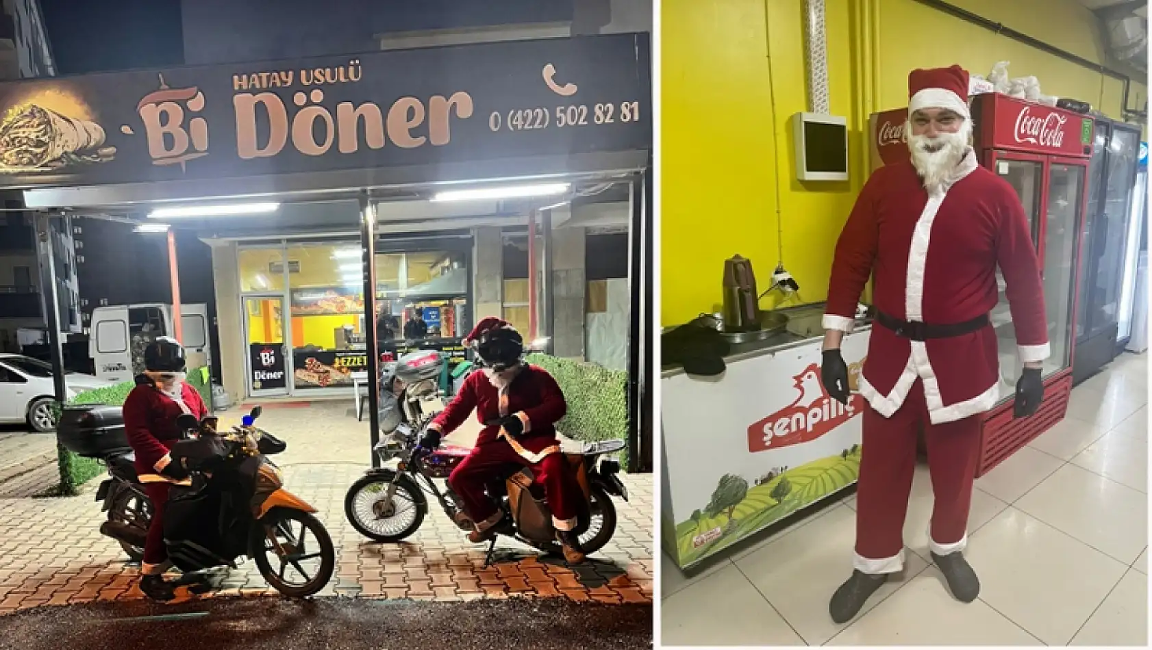 Malatya'da Yılbaşı Sürprizi: Dönerciden Öğrencilere Noel Baba Jesti