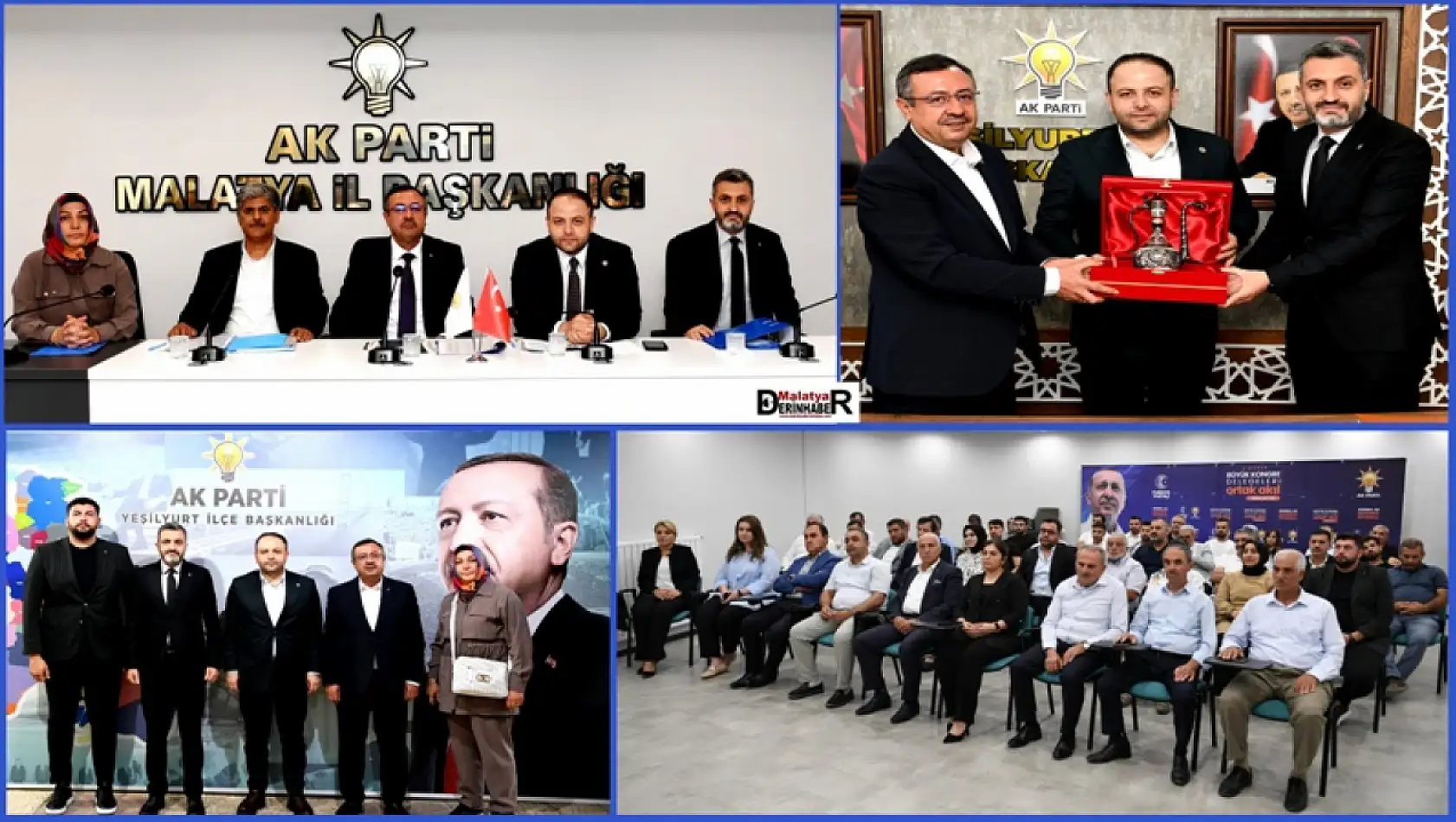 Yeşilyurt'ta AK Parti'den Güç Gösterisi: İlçe Yönetimi Kritik Toplantıda Bir Araya Geldi