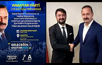 Anahtar Parti'den Malatya'da Üye Katılım Töreni ve Darende İlçe Binası Açılışı