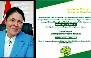 İstanbul'da Malatyalılar' Memleket Günlerinde' Buluşacak