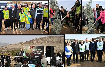 'Milli Ağaçlandırma Günü' Etkinliğinde' Fidanlar Toprakla Buluştu