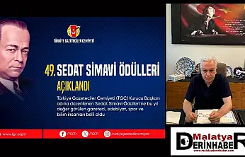 TGC Sedat Simavi Ödülleri Açıklandı: Sağlık Bilim Ödülü Prof. Dr. Sezai Yılmaz'a