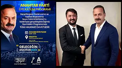 Anahtar Parti'den Malatya'da Üye Katılım Töreni ve Darende İlçe Binası Açılışı