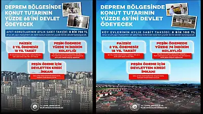 Deprem Konutlarında Ödemeler Netleşti