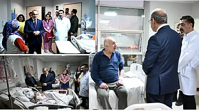 Devletin Şefkatli Yüzü Sahada: Vali Seddar Yavuz'dan Hastalara Moral Ziyareti